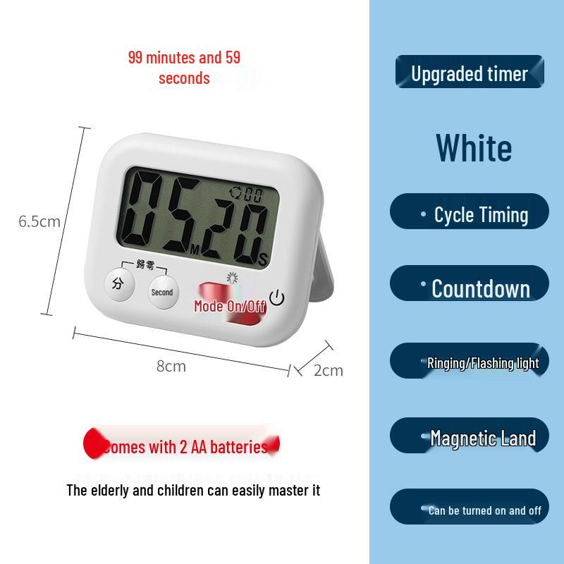 Japon Manyetik Mutfak Zamanlayıcısı: Çocuklar için Geri Sayım Kronometresi ve Pişirme Alarm Saati