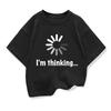 Kids Tshirt High Quality Cotton Funny Im Thinking Printed Casual Loose Boys Streetwear Cool T Shirt Oneck Kids Tops Tees