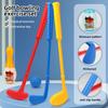 ABS Plastic Children Golf Toy Set With Golf Club Golf Ball and Bowling Pin for Indoor Exercise and Outdoor Training Use