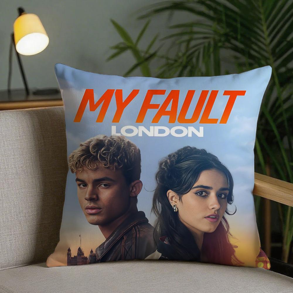 

FILM O-Our fault Pillow Case Cute Room Home office Decor Protective pixel Covers Without game Pillow-Insert 12x12Inch