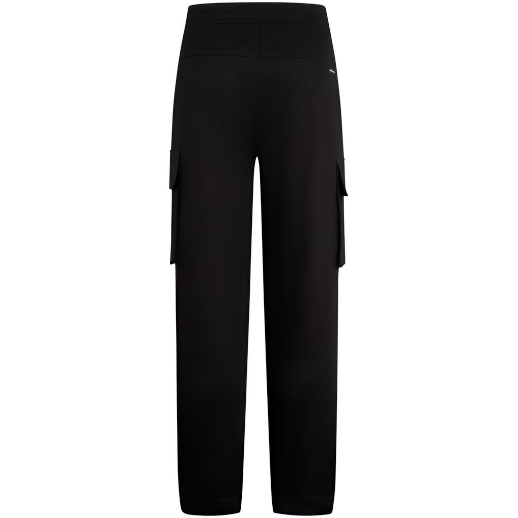 Calvin Klein Letter Embroidered Cargo Pocket Elastic Waist Cuffed Casual Pants Men bottoms Space-Black J325561