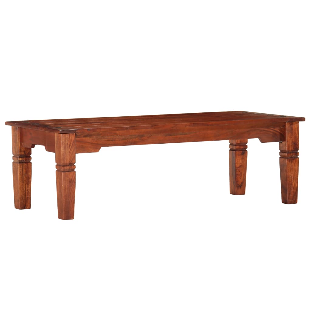Coffee Table 110 X 50 X 35 Cm Solid Acacia Wood