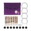 KnitPro Symphony Wood Interchangeable Circular Needles, New Deluxe Set (20661) with Rotating Cable [KN] Knitting, Hand Knitting