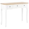 Dressing Table   Console Table with 3 Drawers White