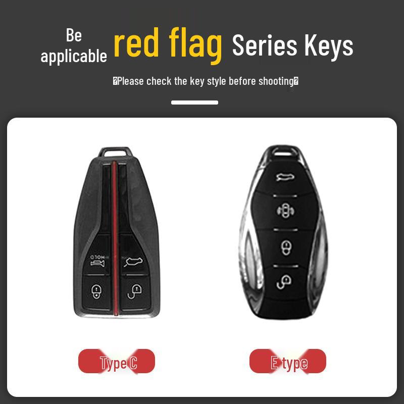 Luxury Key Cover for Hongqi HS5, HS7, H9, H5 - Premium Men's Car Key Shell
