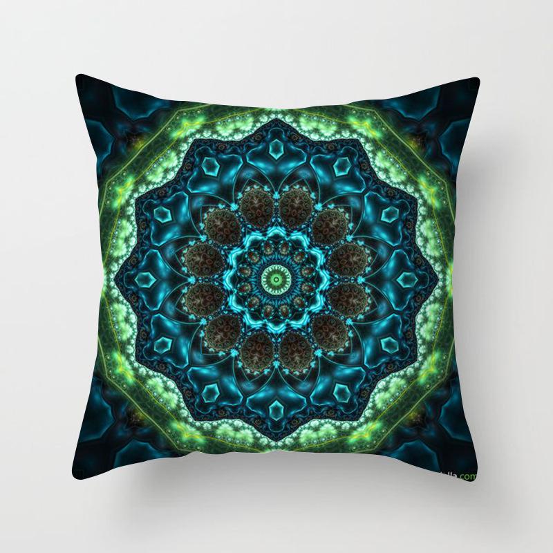 New Mandala Series Ethnic Theme Polyester Pillow Case Cushion Exotic