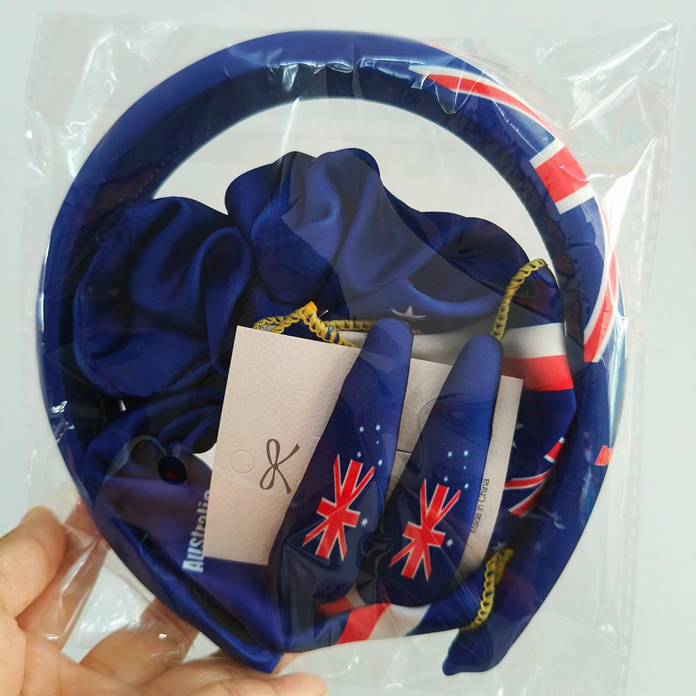 2026 3 Stück Fahnen Länder Set Stirnband Haarspange für Frauen Fußballfans Mode USA Mexiko Kanada Deutschland Fahne Haaraccessoire