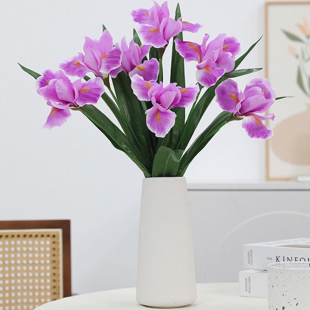 Künstliche Iris-Szene in verschiedenen Farben – realistische Haptik, Foto-Requisite, Lilien-Simulation, Tischdekoration