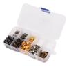 Grommet Tool Kit Sturdy Colorful Plating Easy Installation Metal Grommets Set for Shoes Bags Clothing Leather Crafts