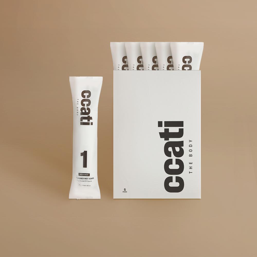 ccati body shower tissue 5 sheets (sweat & odor care)