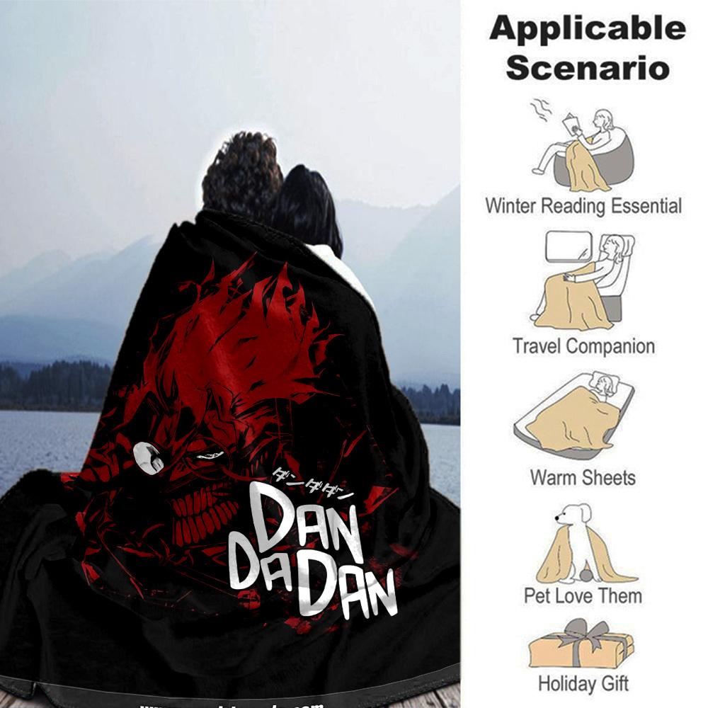 1pc Dan Da Dan Soft Flannel All Season Throw for Home, Office, Outdoor UseDurable Comfort Soft Warm Throw for Home