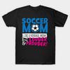 Heren Zwart Print T-shirt Voetbalmoeder Zoals Een Normale Moeder Maar Luider &Amp; Prouder No-Cut Transferpapier Print Katoenen T-shirt