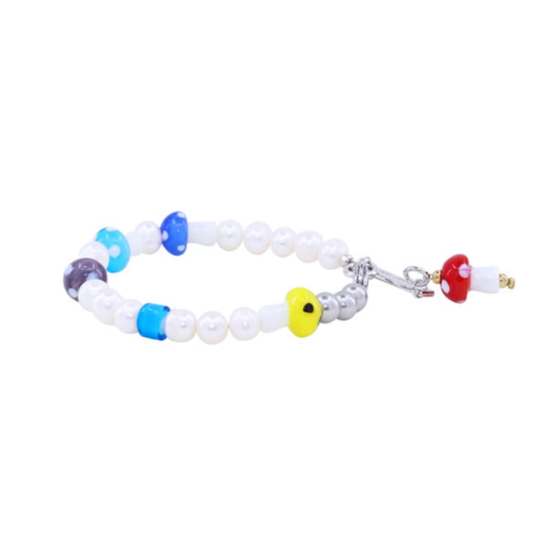 jewelCOUNTY HAPPY THINGS MUSHROOM BEADS BRACELET