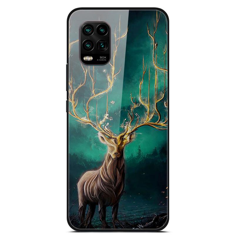 For Xiaomi Mi 10 Lite 5G Case Tempered Glass Hard Back Cover For Xiaomi Mi 10 10T Lite Pro Case Fundas For Xiaomi Mi10 Lite Capa