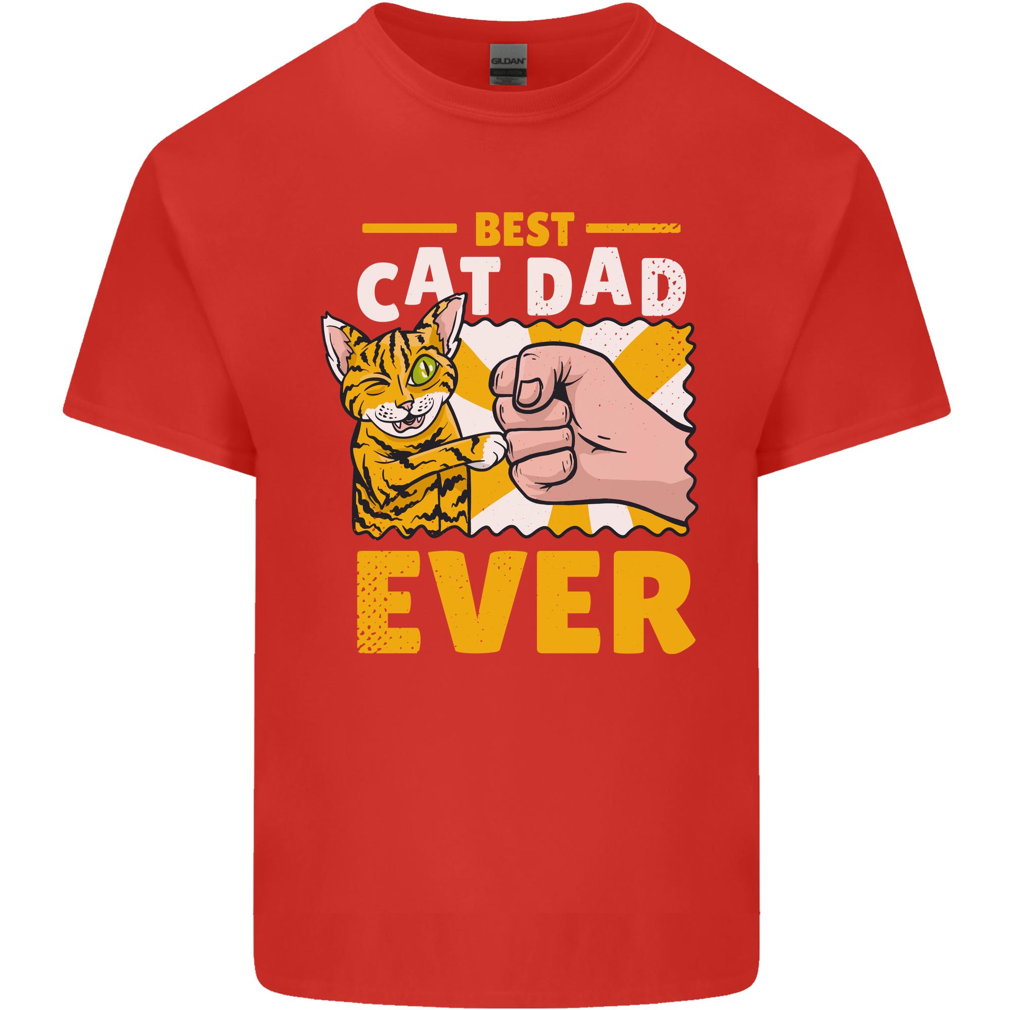 Best Cat Dad Ever Funny Fathers Day Unisexs Light Cotton TShirt S