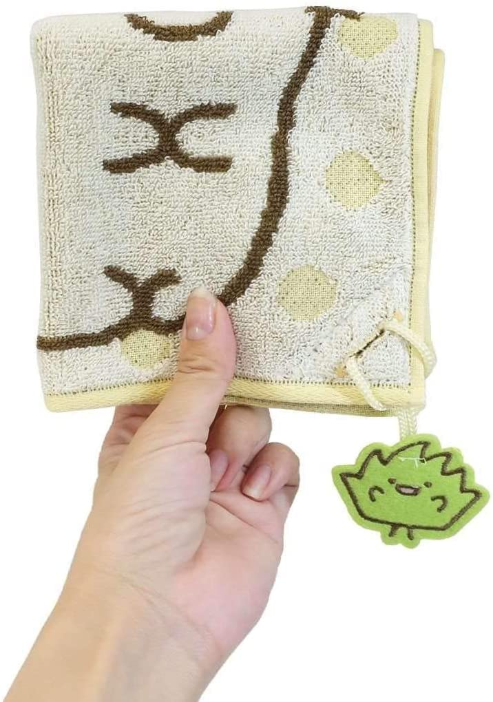 Marushin Sumikkogurashi Jacquard Handkerchief Towel Set of 3 Designs Bear and Furoshiki Cat and Zasso Penguin and Tapioca (Mini Towel) [Polar (Pink),