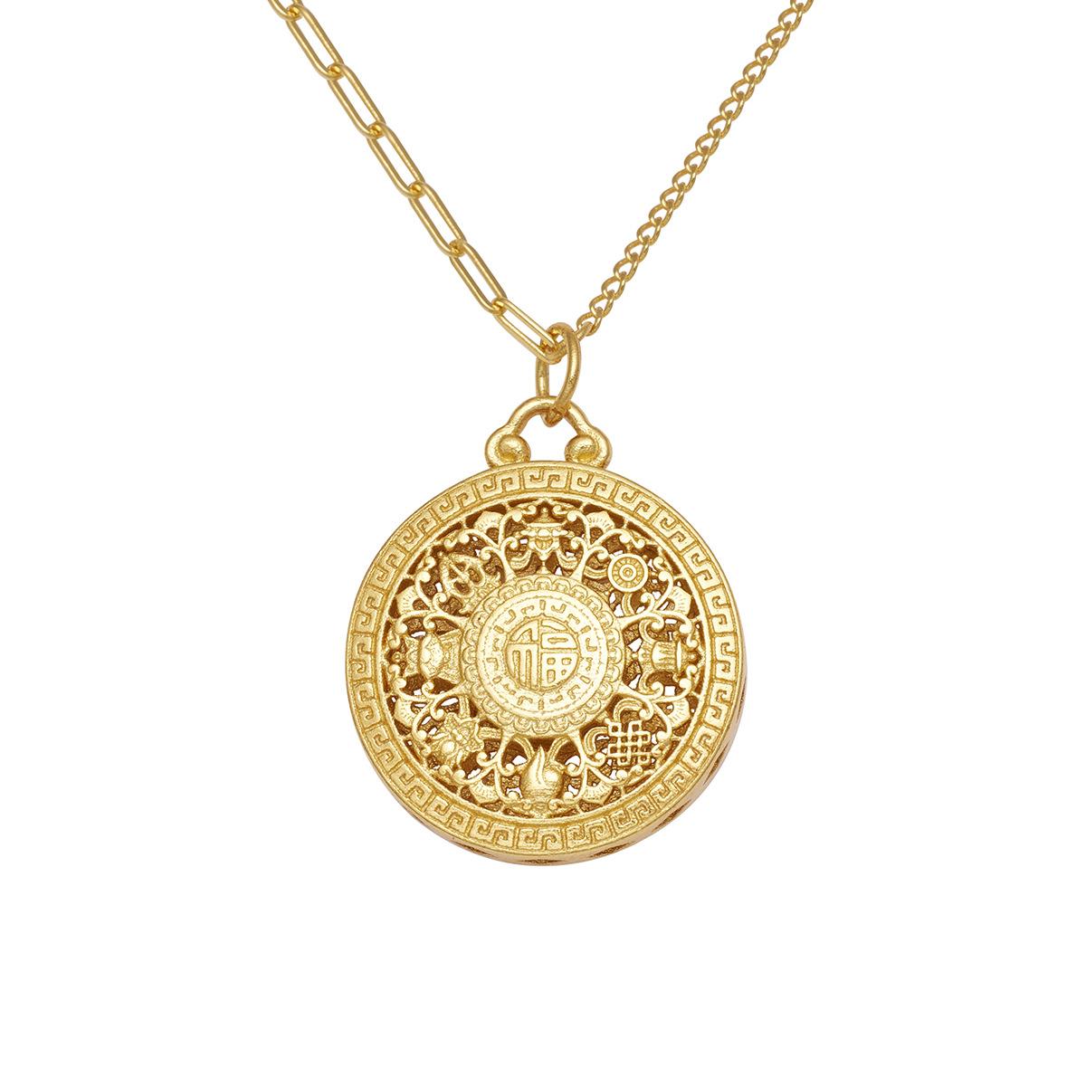 

Серебряное ожерелье S925 Eight Treasures Compass, женское винтажное ожерелье на ключицу с натуральным жемчугом Seiko, ювелирное украшение на шею 925 silver золотой