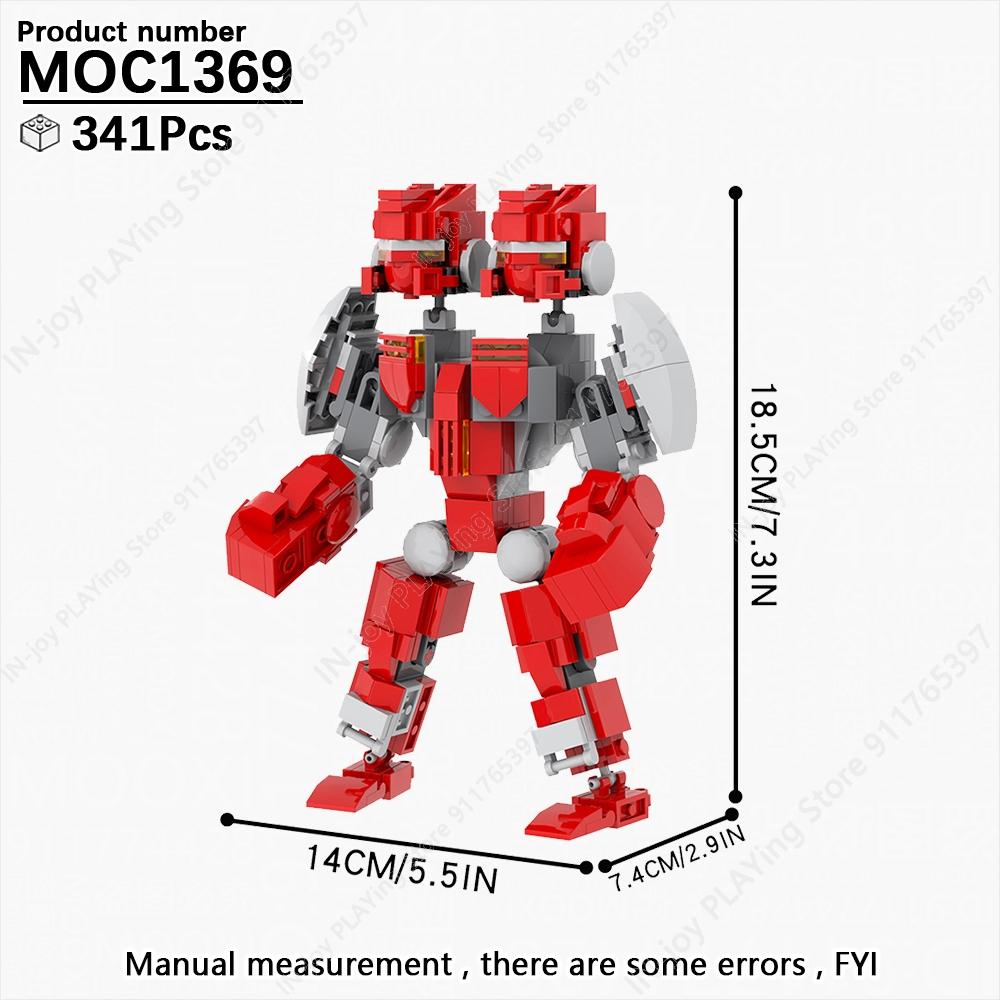 MOOXI Película Juego Robot Mecha Tanque Modelo Ladrillos MOC Creativo DIY Bloques de Construcción Ensamblados Compatibles Con Juguetes de Colección de Figuras