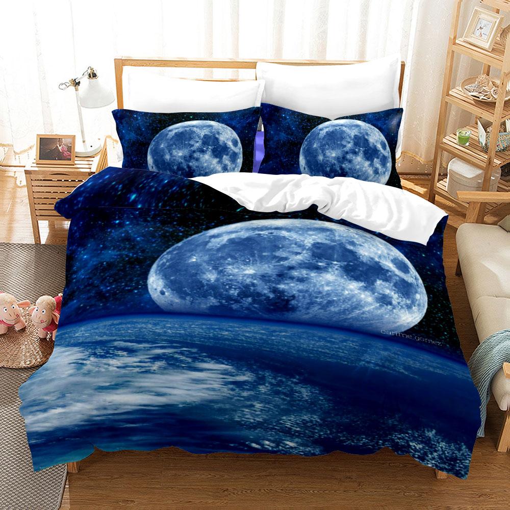 Moonlight In Dark Duvet Cover Set Uk Single Double Queen Us Twin Full King Size Bed Linen Set