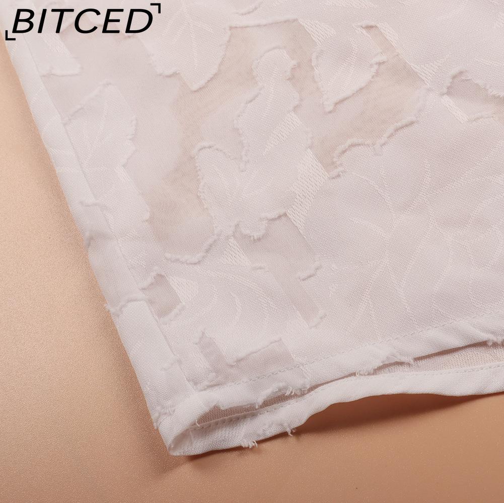 BITCED Plus Size Women's Loose-Fit Casual Chiffon Blouse