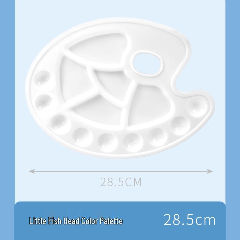 Kids' Oval Plastic Watercolor Painting Palette