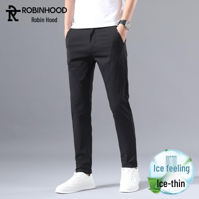 

ROBINHOOD Men s Summer Ice-Feel Straight Casual Pants 29