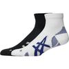 Accessory 2 PACK SOCK PERFORMANCE WHITE S [ASICS] BLACK/BRILLIANT
