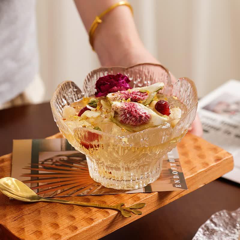 Coppetta da Dessert in Vetro Nordic con Petali Goffrati