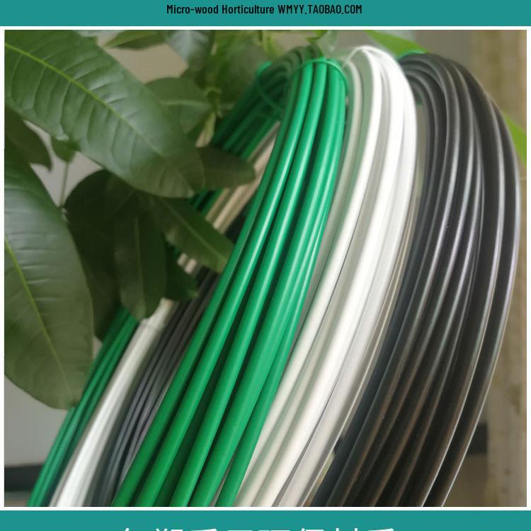 Trädgårdsgummibelagd bindtråd för blomstativ och klätterställningsstöd