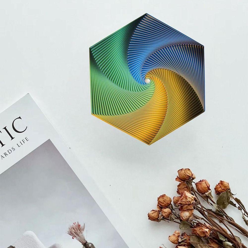 Fractal Fidget Hexagon 3D Printing Anti-Anxiety and Stress Relief Fidget Toys for Kids and Adults Mindful Meditation Tool