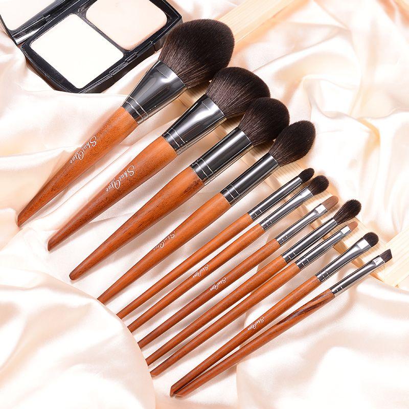 

Набор кистей для макияжа Water Moon Инструменты для макияжа Хайлайтер Кисть для коррекции носа Кисть для теней Кисть для бровей Кисть для румян Кисть для пудры для лица Кисть для жидкой основы Man-made fiber Full set of bare brush without bag