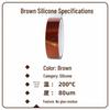 Brown Pet High-Temp Adhesive Tape for Lithium Battery Insulation & Low-Temp Gold Finger High Adhesion.