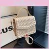 Stylish Korean Style Shoulder Crossbody Bag Trendy Vintage Mini Square Purse For Women