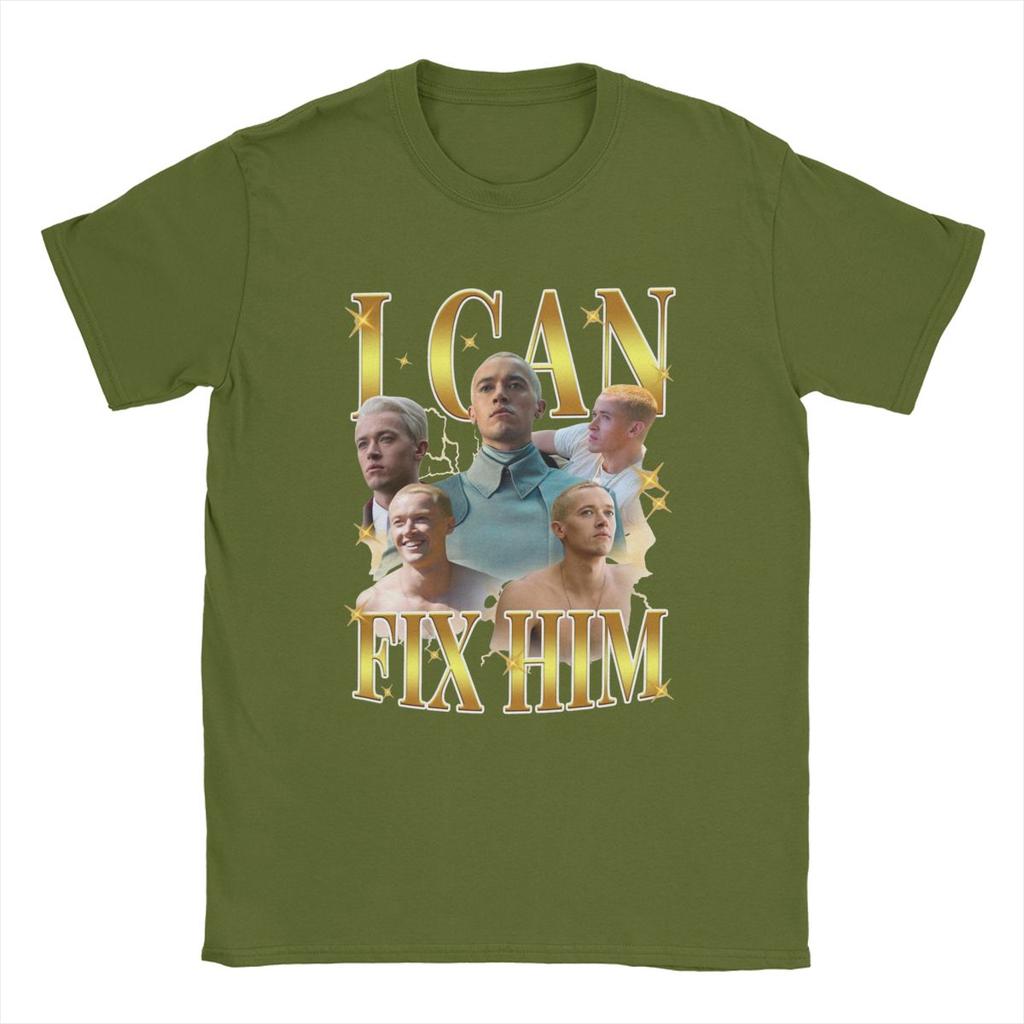 Coriolanus Snow I Can Fix Him T Shirt Men Pure Cotton Vintage T-Shirts Crew Neck Hunger Games Tees Short Sleeve Tops Summer