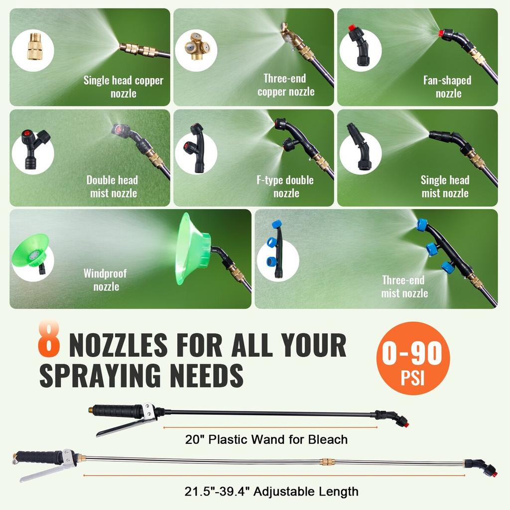 Sprayer Pressure Sprayer Backpack Sprayer Garden Sprayer 60L 0-90PSI