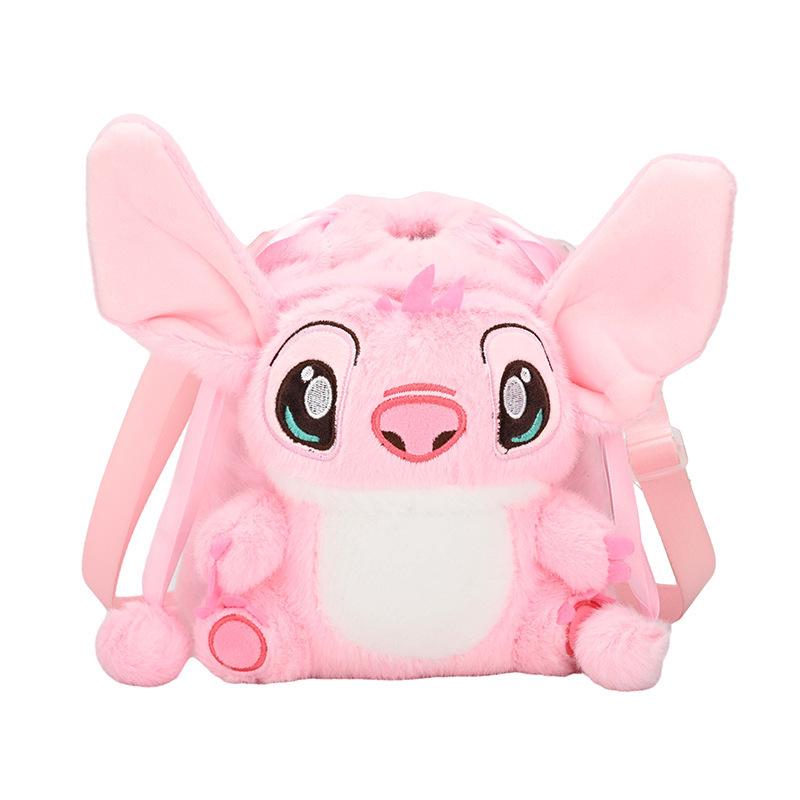 Cute Stitch Plush Backpack for Kids - Children's Storage Bag & Toy Carrier