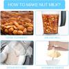5 Pcs Nut Milk Bag Food Grade Nut Bag Strainer Reble Nylon Cheese Cloth Bag for Straining Mesh Strainer Bag for Fruit Juice Nut Milk Coffee Yogurt