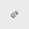 French Retro Double-Layer Drip Glaze Ring: Chic, Niche Design for All-Occasion Wear