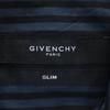 GIVENCHY Striped Pattern Long sleeve shirt 16 Green x Black Men's Used