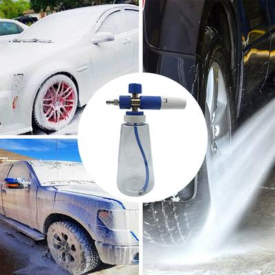1L Autoschaum-Wasserpistole 1/4 Schnellkupplung Luftdruck-Schaumsprüher Verstellbare Hochdruckreinigerpistole Autowaschzubehör