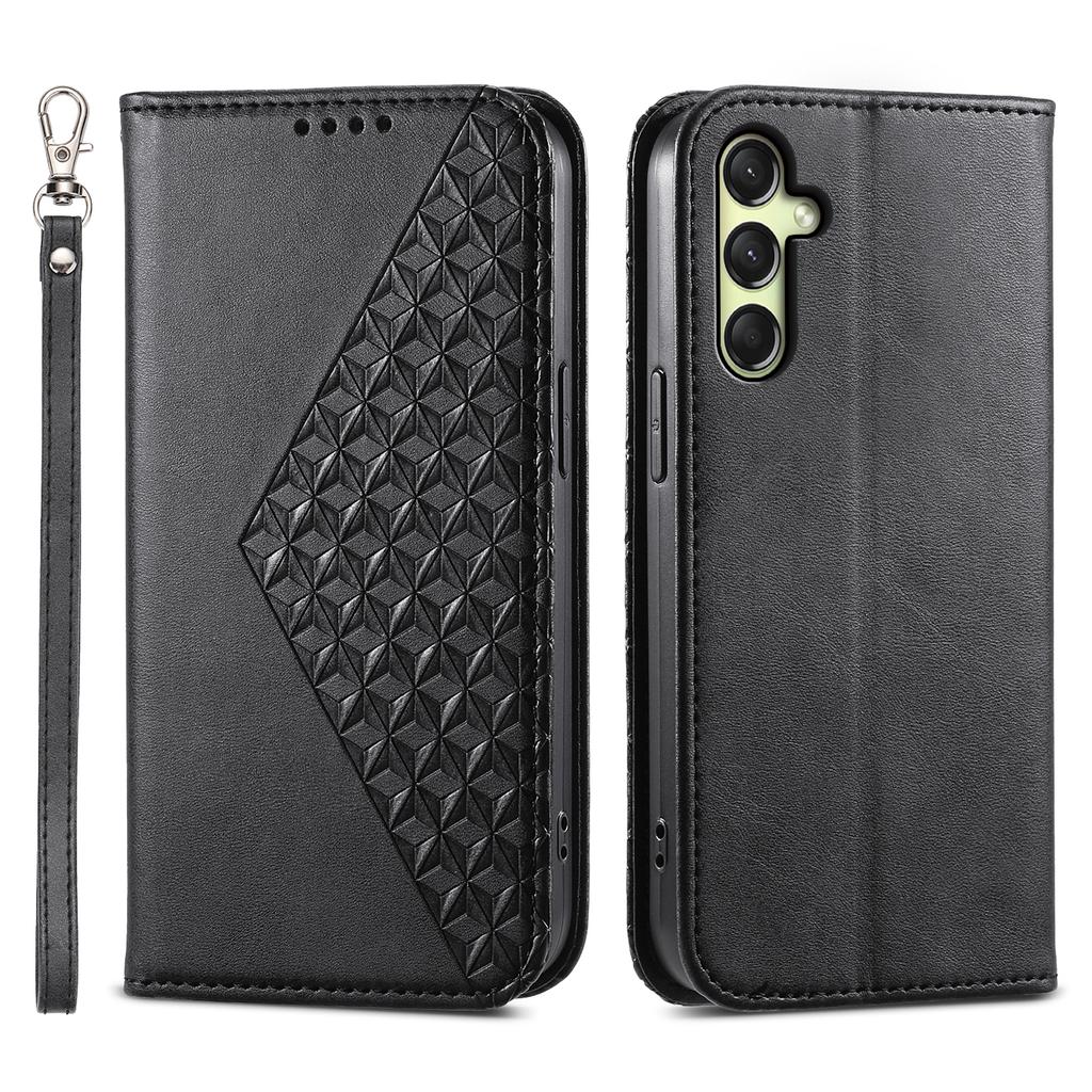 For Samsung Galaxy A16 5G/A16 4G Case Calf Texture PU Leather Phone Cover with Wallet