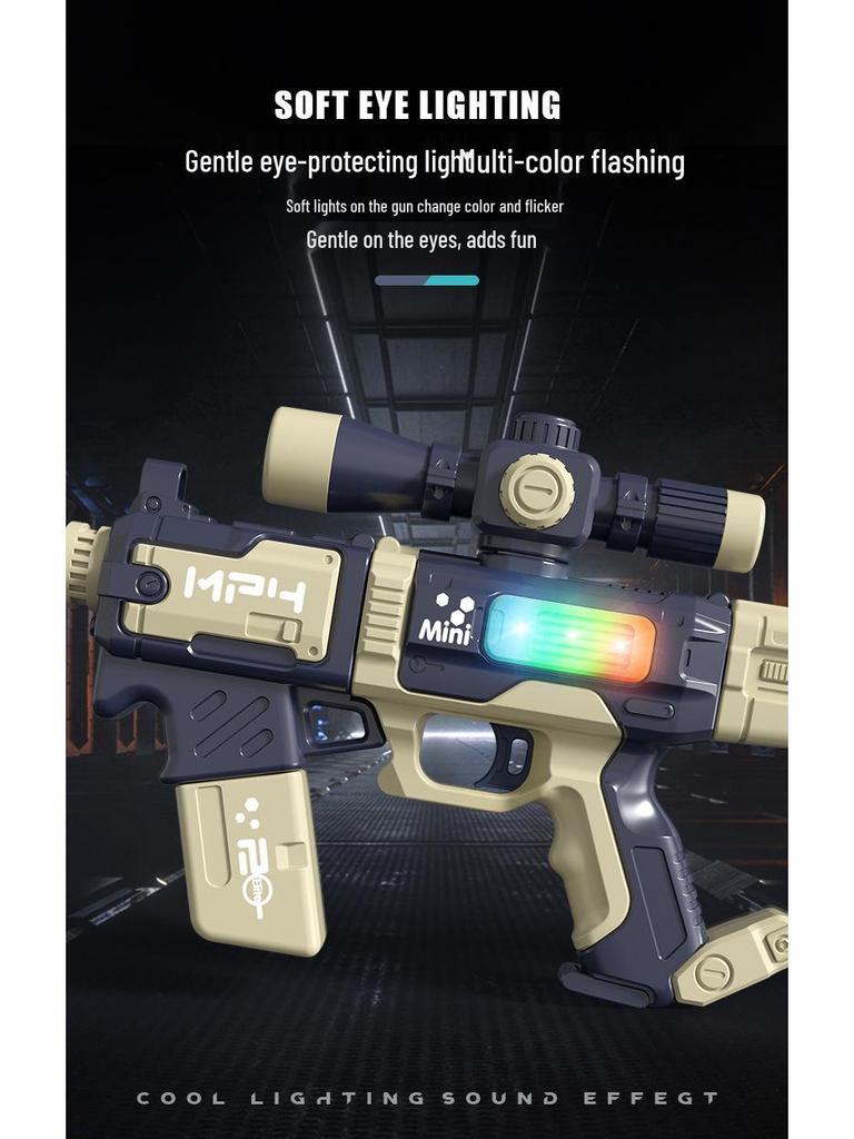 Children's Sound & Light Toy Gun - DIY Magnetic Assembly for Boys Ages 3-12, Perfect Birthday Gift