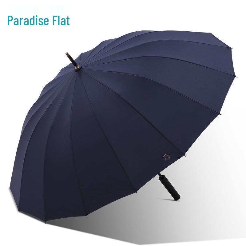 Paradise 16-Rib Extra Large Business Umbrella - Semi-Automatic, Double Person, Sun & Rain Protection with Long Handle