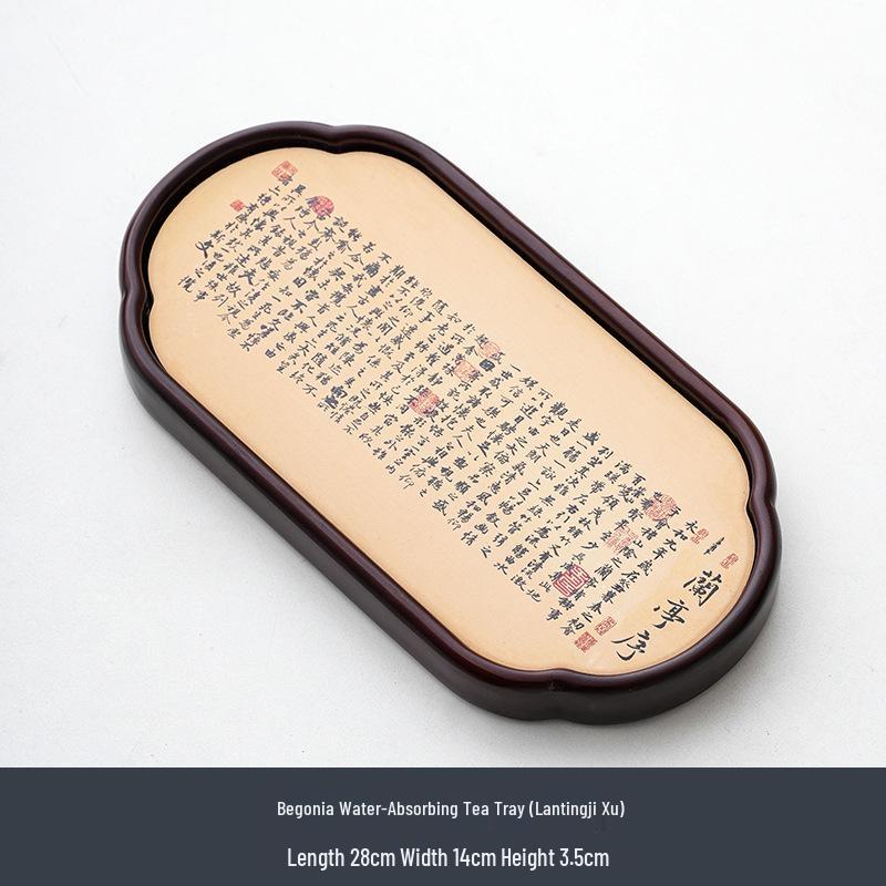 Water Absorbent Tea Tray - Small Chinese Gongfu Tea Set Accessory and Coaster for Tea Ceremony.