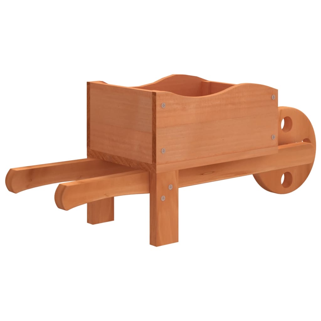 Planters In Wheelbarrow Design 2 Pcs 47x15x19 Cm Solid Wood