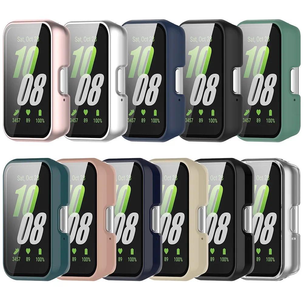 PC Case+Glass For Samsung Galaxy Fit 3 All-around Protective Shell Glass Screen Safety Shell For Galaxy Watch Fit 3 Accessories
