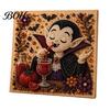 Whimsical Ghost And Pumpkin Art Halloween Faux Pearl Kit, Cute Skeleton Painting Handmade Gift for Craft Lovers DIY 3D Kit Adults, Fall Home
