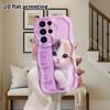 Phone Case: 2D Flat Samsung Galaxy A34 A35 M05 M06 S20 S22 S21 FE Plus 5G Protective Case, Couple Style, Three Color Kittens, Christmas and Halloween