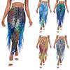 Hip Lift Slim Digital Print Calf Women's Pants Printed Trousers Women