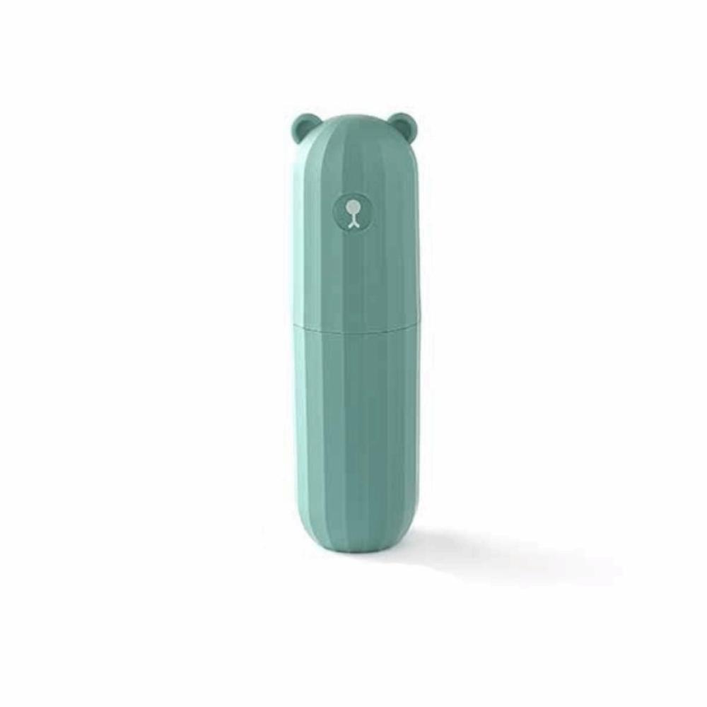 

Cartoon Bear Toothpaste Toothbrush Storage Box Plastic Toiletries Storage Cup for Home світло-зелений колір